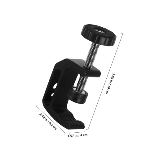 Vaguelly 2pcs Heavy Duty Aluminum C-clamps Table Mounting Clamp for Desk, Universal Workholding Device Suitable for Woodworking, Photography, and Workbench Use
