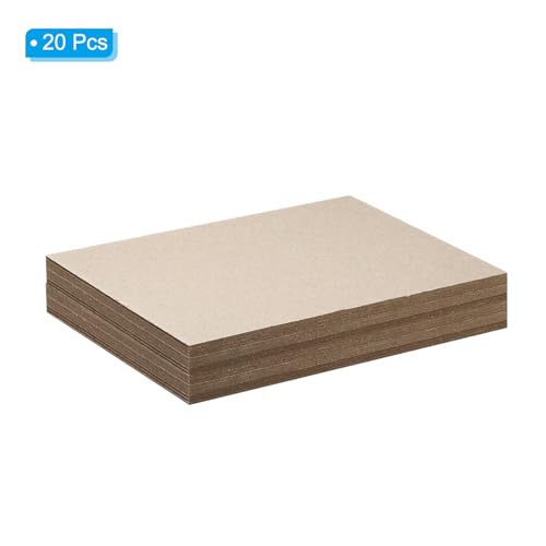 PATIKIL 7x5x0.06" Chipboard Sheets, 20Pcs 60PT Thick Book Board Binders Board Sturdy Bookbinding Supplies for Book Binding Cover, Gray - color: Gray, size: 7x5x0.06"