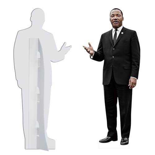 HomeJoy Life Size Cardboard Cutout, Martin Luther King Jr 7ft Standee Display, Historical Figure Decoration for Classroom, Museum, Black History Month, Parties, and Events - color: Martin Luther King Jr, size: 7ft