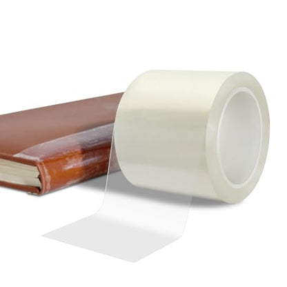 YINTTIAN Archival Safe Acid-Free Book Repair Tape,Clear Strong Waterproof Adhesive,No Residue for Libraries,Old Books,Broken Pages,(2 Inch x 16.5 Feet) - size: 2 Inch x 16.5 Feet