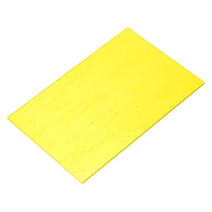 MECCANIXITY Stained Glass Sheet Mosaic Tile 7.9 Inch x 5.9 Inch Bright Yellow Stained Glass Sheets for Crafts DIY, Art Project - color: Bright Yellow
