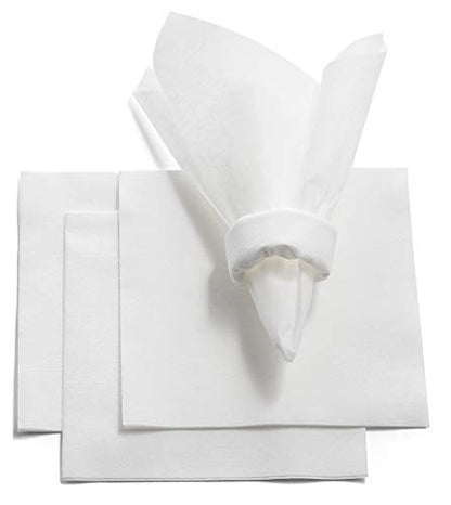 BloominGoods Linen-Feel Lunch Napkins - Disposable Cloth-Like Paper Napkins - Soft And Absorbant Luncheon Napkins For Kitchen, Parties, Weddings, Dinners or Events (Pack of 200)