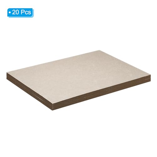 PATIKIL 12x8x0.04" Chipboard Sheets, 20Pcs 40PT Thick Book Board Binders Board Sturdy Bookbinding Supplies for Book Binding Cover, Gray - color: Gray, size: 12x8x0.04"