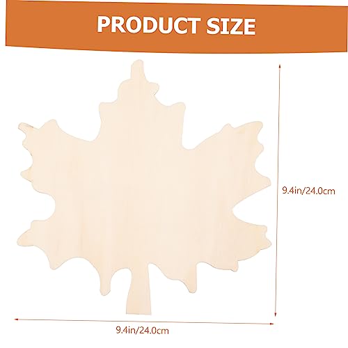 Veemoon 6pcs Mini Cutting Board Maple Leaf Shape Blank Boards for Thanksgiving Christmas Decor for Photography Props Fruit Serving Platters Unfinished Crafting Tray