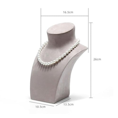 Jewelry Towers Pearl Necklace Jewelry Rack Display Props High-end Light Luxury Vertical Portrait Model Jewelry Display Stand Jewellery Stand Display(Gris,Small) - color: Gris, size: Small