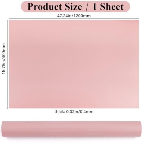 GORGECRAFT 1.3 Yard 15.8 Inch Pink Photography Backdrop Background Waterproof Vinyl Solid Color Matte Flat Lay Photo Studio Background Props for Food Product Portrait Pet Cosmetics Jewelry Shooting - color: Pink