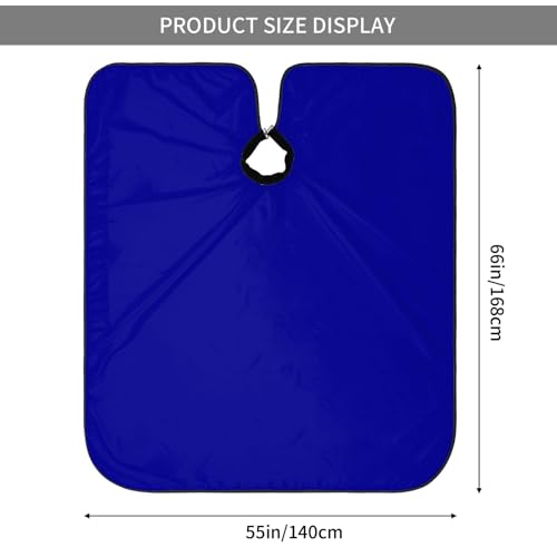 Custom Barber Cape Unisex Salon Hair Cutting Capes Add Your Image Logo Haircut Kit Personalized Stylist Tool - color: Dark Blue