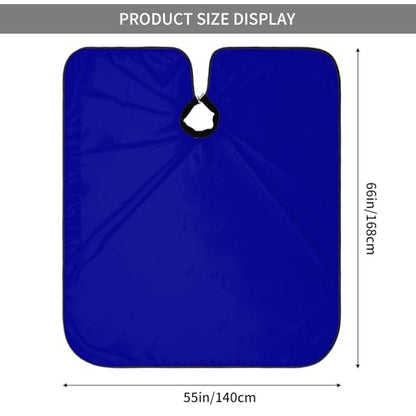 Custom Barber Cape Unisex Salon Hair Cutting Capes Add Your Image Logo Haircut Kit Personalized Stylist Tool - color: Dark Blue