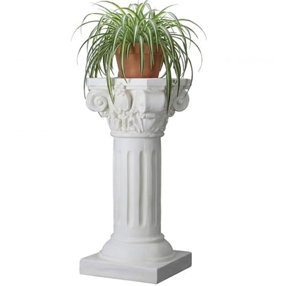 1 Pack 21.7 Inches Roman Column Pedestal Pillar Classical Wedding Greek Pillar for Indoor Outdoor Garden Birthday Party Decor or Display Pedestal Stand for Plants and Sculptures (Elegant) - style: Elegant