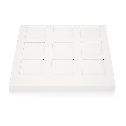 PU Leather Jewelry Stand Showcase Display Holder Jewellry Storage Stand (White) - color: White, size: Base Plate