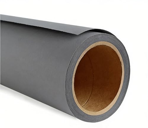 Seamless Photo Photography Backdrop Paper, Photo Background Paper Roll (53" x16‘, #57 Deep Grey) - color: #57 Deep Grey