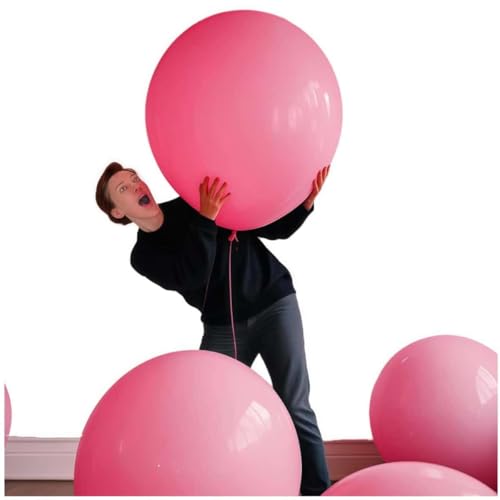 30 Pack Pink Balloons 36 Inch Pink Latex Party Large Balloon Bulk for Various Party Events Decorations - color: Pink, size: 36 inch