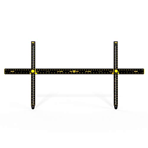 Hang It Perfect Picture Hanging Tool, Mirror Hanging Hardware, Adjustable, Metal, Black, 48"