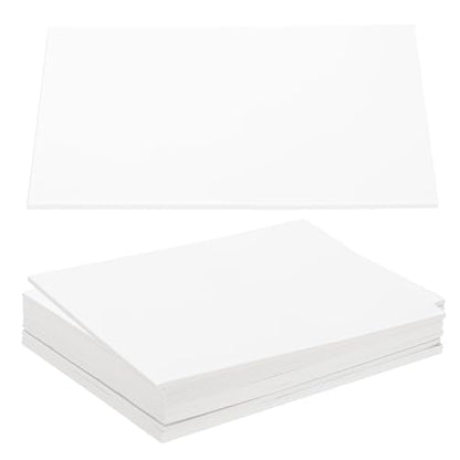 PATIKIL 7x5x0.12" Chipboard Sheets, 20Pcs 120PT Thick Book Board Binders Board Sturdy Bookbinding Supplies for Book Binding Cover, White - color: White, size: 7x5x0.12"