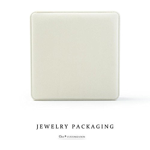 Oirlv Velvet Big Necklace Gift Box Pearl Necklace White Jewelry Box - style: Big Necklace Box