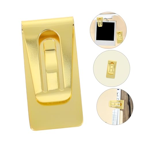 Multi-Functional Money Clip Organizer Large Cash Clip for Women Photo Wallet Metal Storage