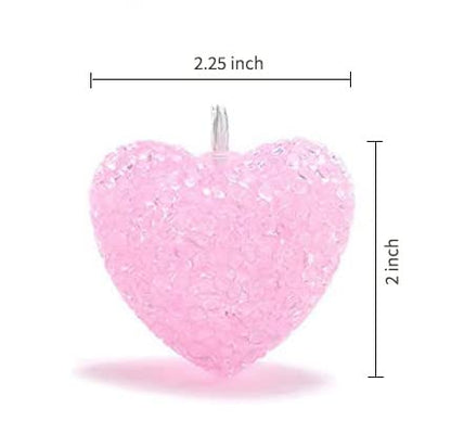 YOLIGHT Pink Heart String Lights, 6.5ft 10 LED Valentines Lights Battery Operated with Timer, Heart Decoration for Home Window Girls Room Wedding Party Mother's Day(Warm White) - style: Pink Hearts