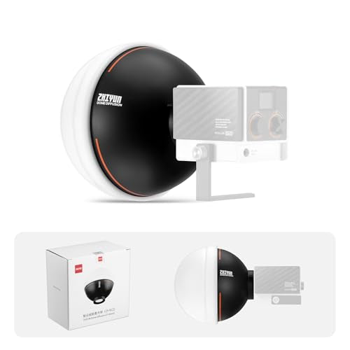 ZHIYUN Mini Dome Diffusion Softbox ZY Mount [Official] Quick Folding Quick Set Up with Diffusers/Honeycomb Grid Compatible with X100 X60 Series CX100 G60 CX50 Soft Light Video Recording Portraits - style: Mini Lantern Softbox