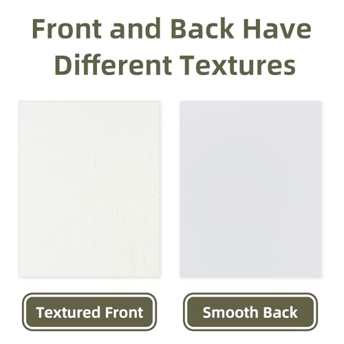 Falling in Art 50 Pack Embossed Backing Board, 12x12 Acid-Free Mat Boards, 4 Ply Thickness Uncut White Backing Boards for Photos, Pictures, Frames, Artworks and Prints - size: 12x12 - 50 Pack