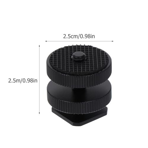 ARTIBETTER Hot Shoe Mount Adapter 1/4 Inch Tripod Screw Adapter for Camera Flash Led Light Microphone Compatible with DSLR Photography Accessories Set of 3