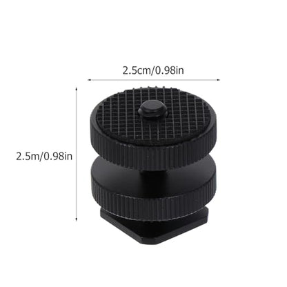 ARTIBETTER Hot Shoe Mount Adapter 1/4 Inch Tripod Screw Adapter for Camera Flash Led Light Microphone Compatible with DSLR Photography Accessories Set of 3