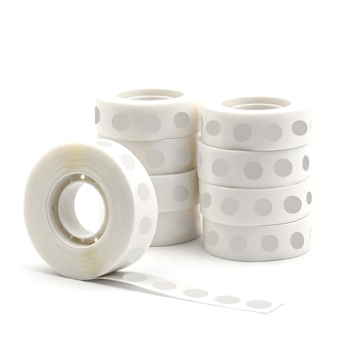 1200 Pieces Glue Points Dots, Balloon Tape, Sticky Dots, Double Sided Glue Points, Balloon Sticky Dots for Craft, Wedding Decoration Point Stickers, Stick Photos