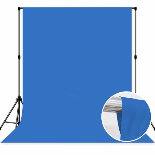 Photo Backdrop Blue Background Fabric Professional Photography 6x9ft Seamless Design Eliminates Wrinkles Ocean Theme Event Bachelor Party Decoration - color: Blue, size: 6x9ft
