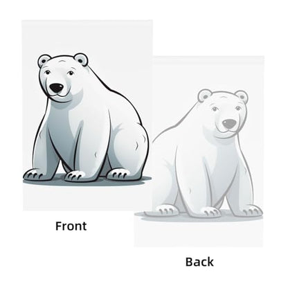 Polar Bear Backdrop Background for Photography 5x7ft Photobooth Professional Photo Backdrop Curtains Video Photography Studio Photo Backgrounds Banner Booth Background Screen Parties - color: Polar Bear