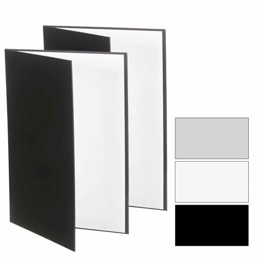 2Pcs 17"x11" Light Reflector 3 in 1 Photography Reflector Cardboards, Foldable & Stable for Still Life Product Food Photo Shooting, Self-Standing, Silver - color: Silver, size: 17x11 Inch