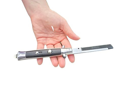 Zugar Land Switch Blade Comb, 9 Inch Display Box, 3 Inch Switchblade Hair Comb (Standard, 2, Count)