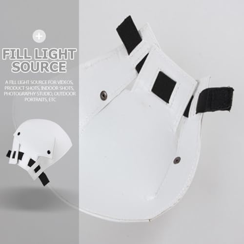 SEWACC 2pcs Photography Flash Reflector Soft Diffuser White Light Reflector Board for Indoor Camera Lighting Bounce Flash Modifier