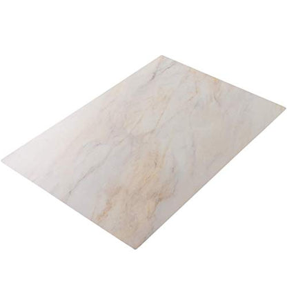 Bessie Bakes Light Beige Marble Replicated Photography Backdrop 2 Feet Wide x 3 Feet Long 3 mm Thick