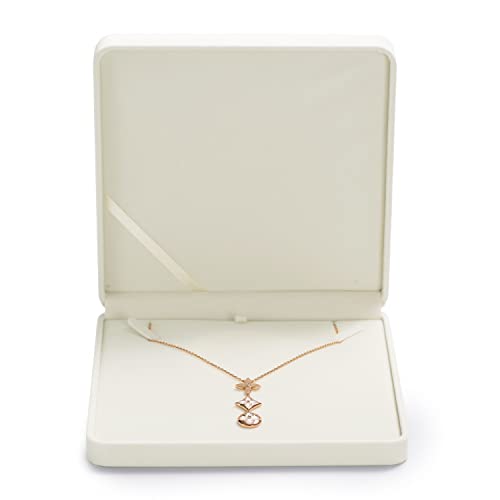 Oirlv Velvet Big Necklace Gift Box Pearl Necklace White Jewelry Box - style: Big Necklace Box