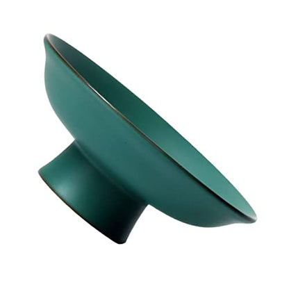 Ceramic Fruit Plate Japanese Style Storage Dish Elegant Standing Dessert Plate Multi Functional Tableware for Home Decor Food Photography Sturdy Easy to Clean
