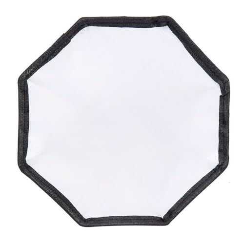 REFLEX CAMERA Octagonal Speedlight Softbox Diffuser | Foldable Portable Flash Light Modifier for DSLR | Soft Lighting for Portrait Product Photo Video with Storage Box (30cm (11.8in)) - size: 30cm (11.8in)
