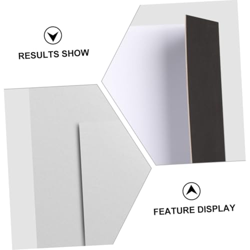 BESPORTBLE Thick Folding Reflective Photography Background Board with Black White Surfaces for Tabletop and Studio Lighting Control, Portable Photo Reflector for Filming and Outdoor Use