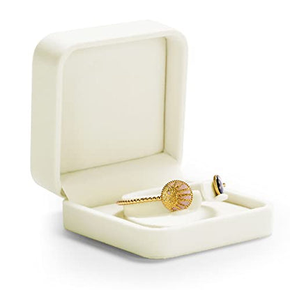 Oirlv Velvet Bracelet Gift Boxes White Bangle Display Jewelry Box - style: Bracelet/Bangle Box