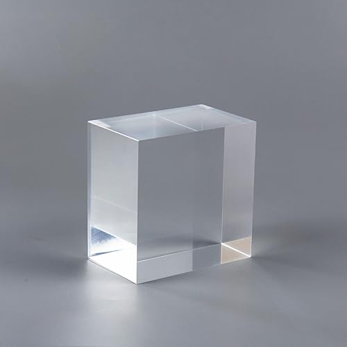 Transparent Acrylic Cubes, 70×70Mm Acrylic Block for Display Product Photography Props Cosmetic Crafts Show,70×70×60mm - size: 70×70×60mm