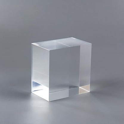 Transparent Acrylic Cubes, 70×70Mm Acrylic Block for Display Product Photography Props Cosmetic Crafts Show,70×70×70mm - size: 70×70×70mm