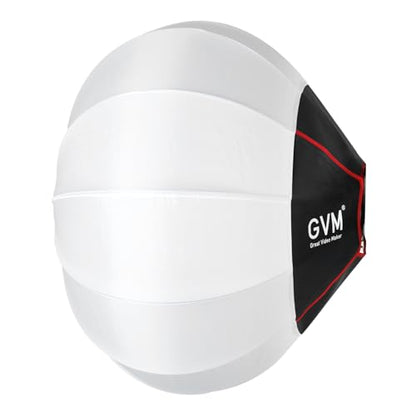 GVM Lantern Softbox Soft Light Modifier, 26inch, Quick-Setup Quick-Folding GVM Light Upgraded for GVM SD80D P80S SD300D SD200D SD200S ST200R ST100R PR150D PR150R and Other Bowens Mount Light - size: 65cm-softbox
