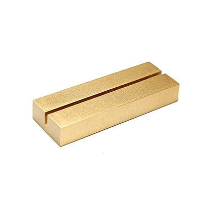 UNIQOOO 10 Pack 4" Gold Birch Wood Stands for Wedding Acrylic Sign, Wood Table Number Holders for 1/8 Thick Acrylic Sheets | Wedding Display Stand, Card Holder for Bar Menu, Retail Sign, Party - color: Gold Birch 10 Pack