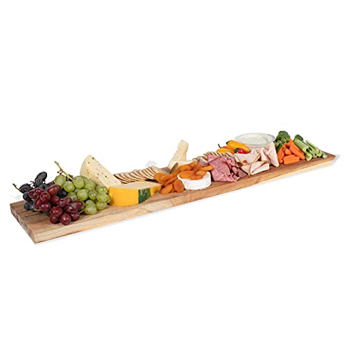 Maggio Charcuterie Board & Wood Cutting Board Wall Mountable and Table Top Kitchen Decor Acacia Wood
