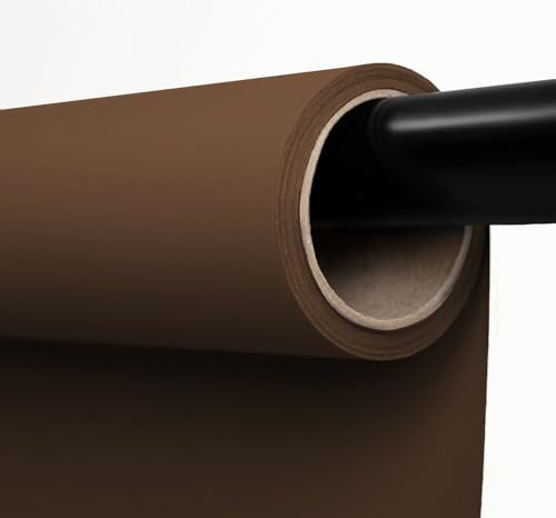 Kate Seamless Paper Backdrop for Photography, Party, Live Streaming, Brown Paper Roll (86''x32.8' Coco Brown) - color: Coco Brown, size: 86''x32.8'