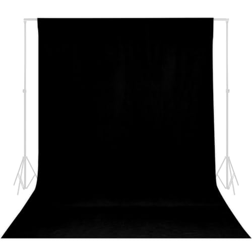 TRLYC Black Background Backdrop - 6x9 FT Solid Black Backdrops for Photography Photo Booth Backdrop Background Screen for Photo Backdrop Video Photography Studio Parties Decoration - color: Black, size: 6x9FT