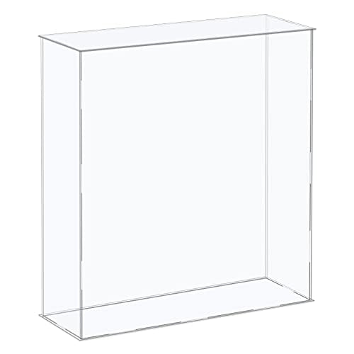 MECCANIXITY Acrylic Display Case Plastic Box Cube Storage Box Clear Assemble Showcase 16.1x4.3x16.1 Inch for Collectibles - size: 16.1x4.3x16.1 Inch