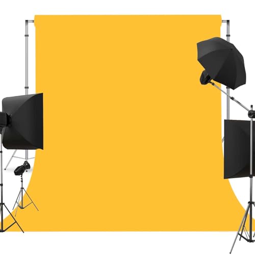 Yellow Photo Backdrop for Photoshoot Yellow Background for Photography Photo Backdrop Curtain for Party 6 x 9 FT - color: Yellow, size: 6x9 FT