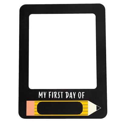 Kate & Milo First & Last Day Chalk Prop, Reversible Chalkboard, Photo Prop for Kids, Kindergarten Through High School, K-12, Reusable, Erasable - style: School Bus Chalkboard