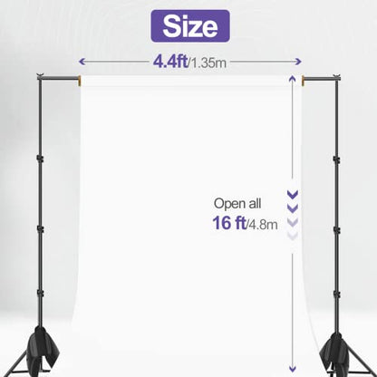 Emart White Paper Backdrops for Photoshoot, Photography Matte Seamless Roll Background 53" x 16" Long for Food, Product, Portrait Photo Shoot - color: Arctic White