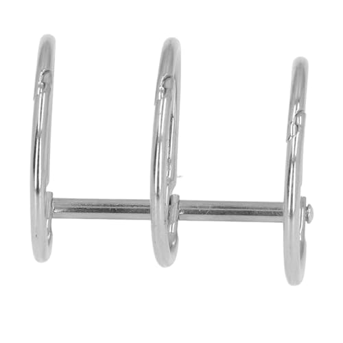 3 Ring Metal Loose Leaf Binders Stainless Steel Book Rings Photo Album Binding Spines for Notebook Travel Diary 10Pcs (30mm) - size: 30mm