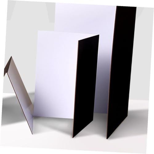 Mikinona Foldable Reflective Photography Board for Tabletop Studio Use, Thickened Black White Photo Background Reflector Panel for Indoor and Outdoor Shooting